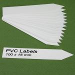 Labels (WHITE pointed Pvc labels 100 x 16 mm)