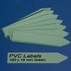 Labels (GREEN pointed Pvc labels 100 x 16 mm)